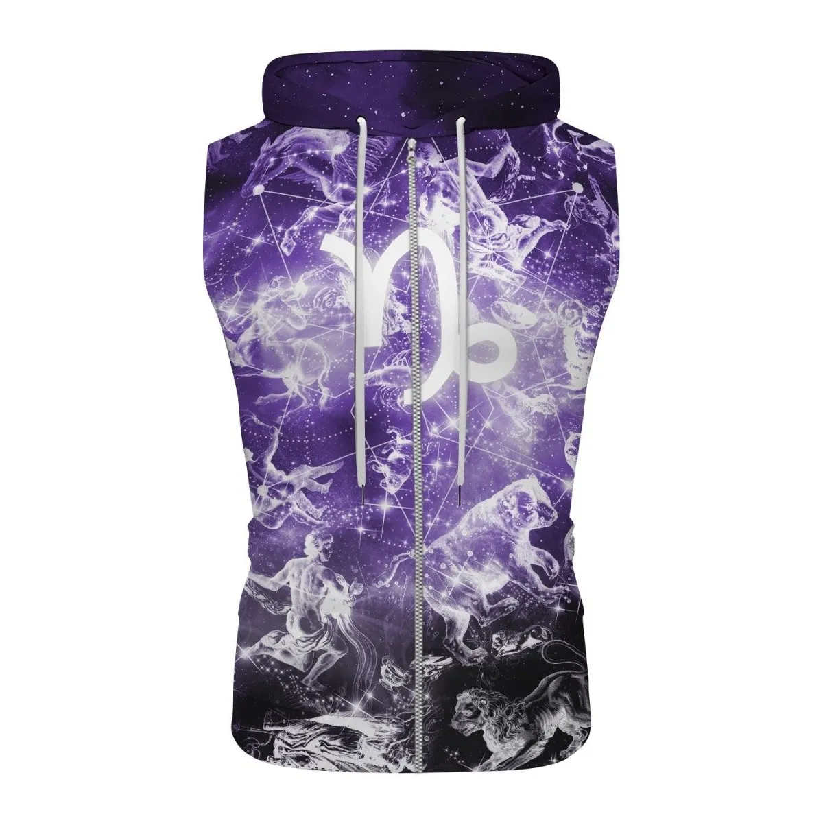 Zodiac Capricorn Sleeveless Pullover & Zip Hoodie